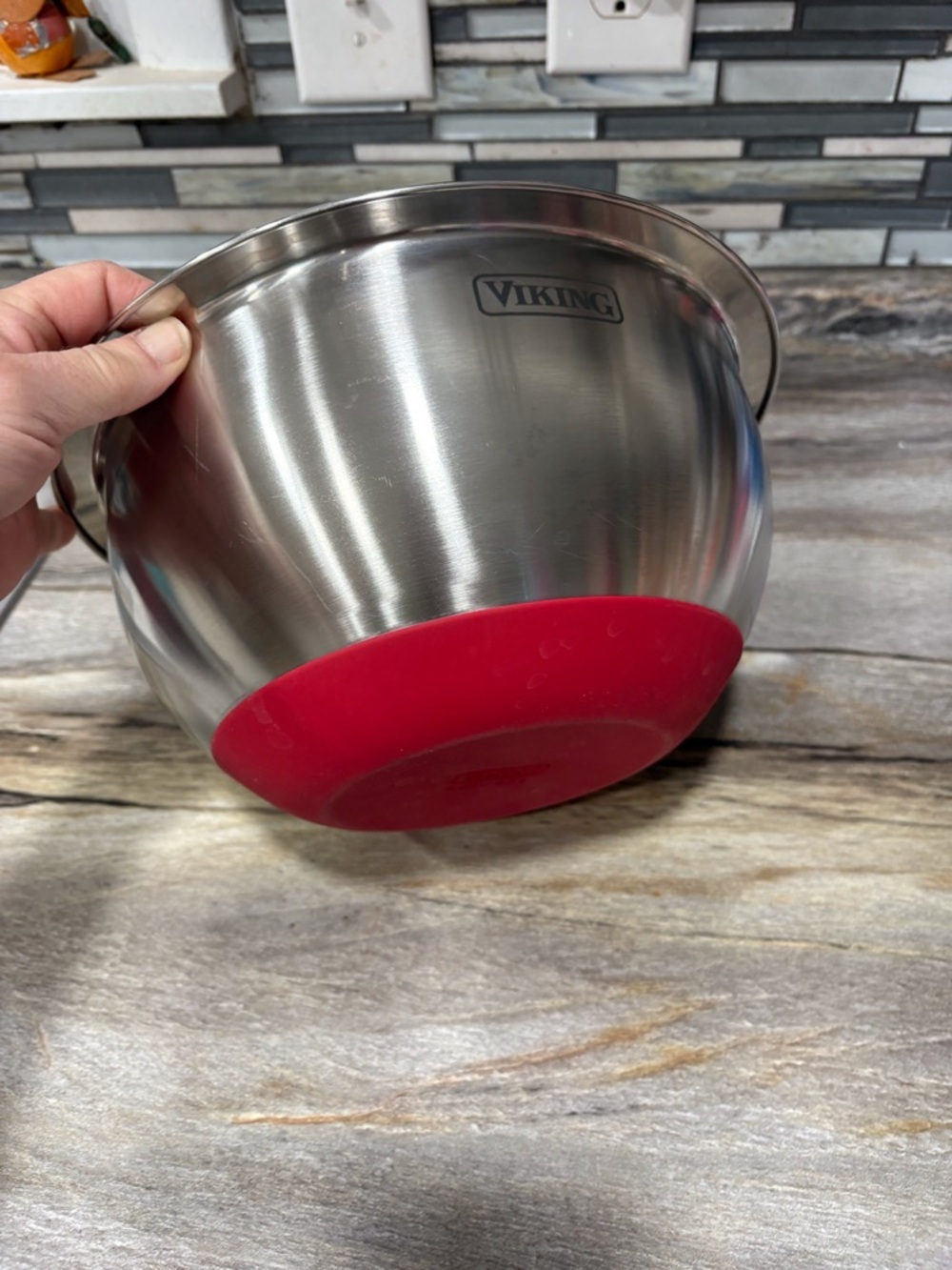 Viking Stainless Steel Mixing Bowl Non-Slip Silicone Base 5Qt. - Picture 5 of 11